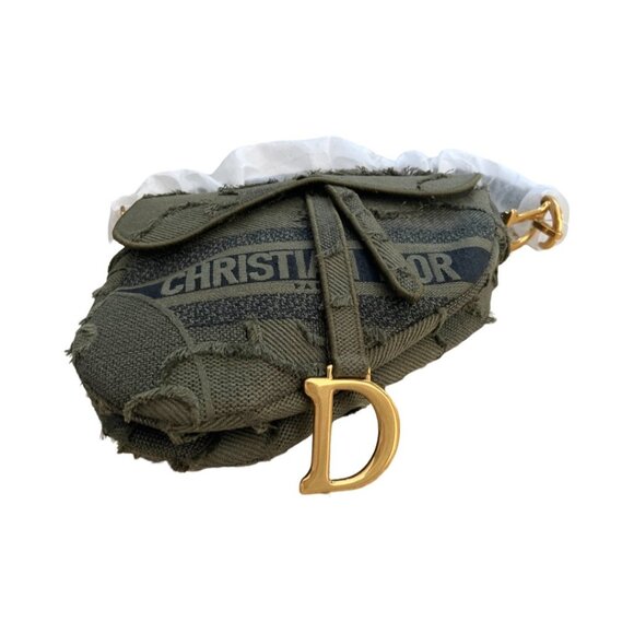 Christain Dior Canvas Saddle green bag - Picture 2 of 10